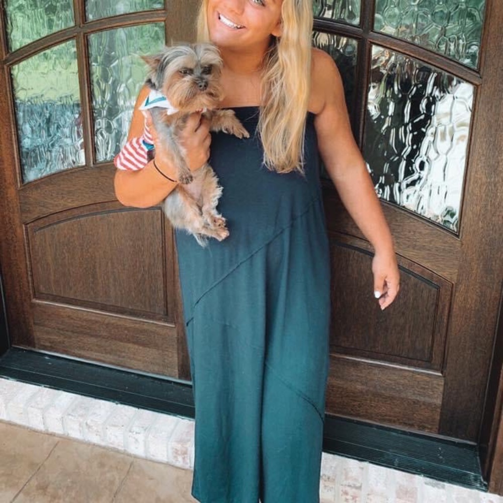 Strapless blue dress or skirt
